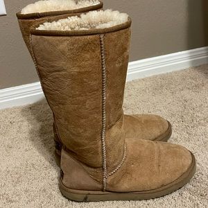 UGG classic tall boots- Size 10, chestnut